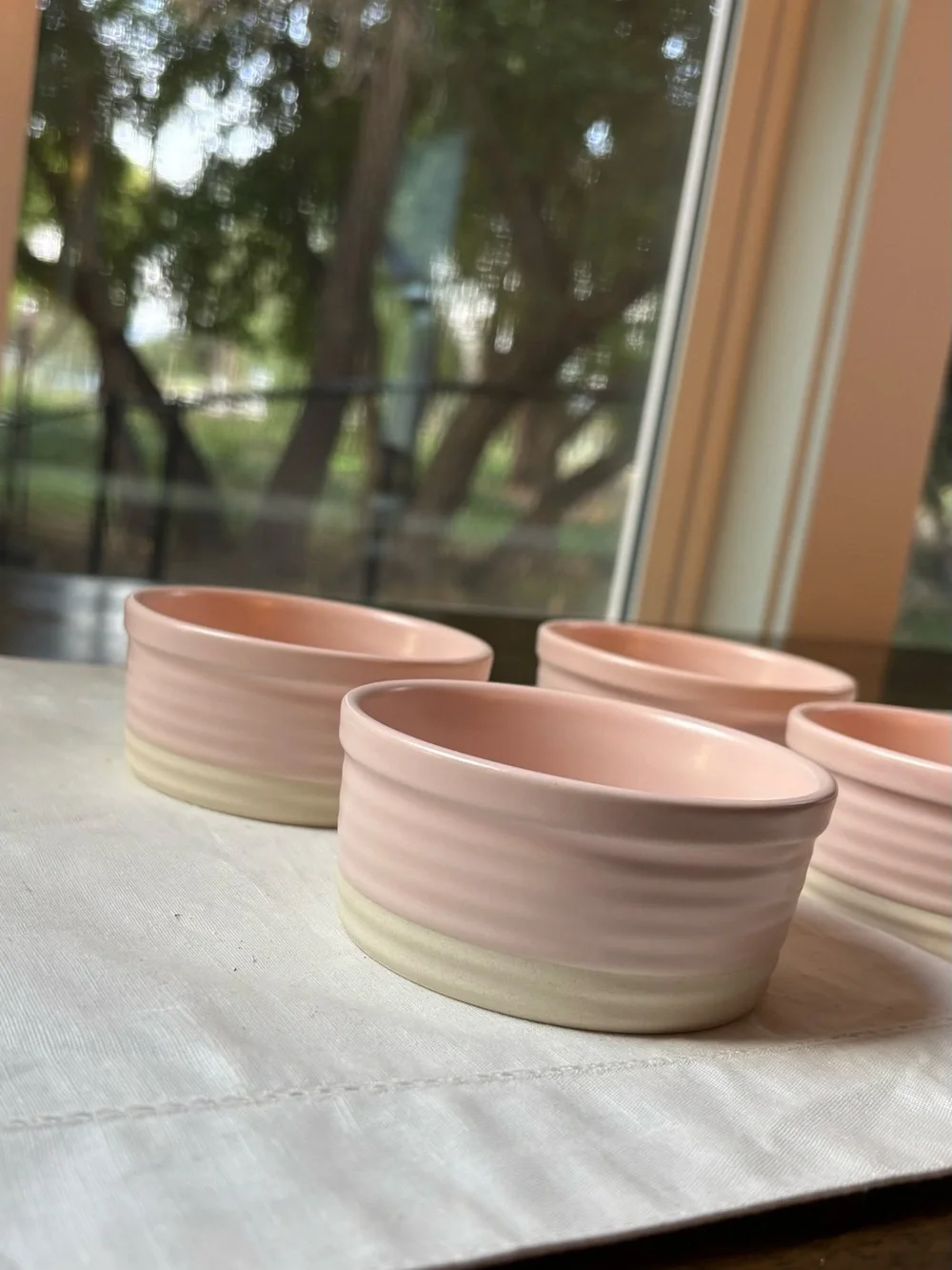 Blush Pink Ceramic Ramekin Set - Home Accents